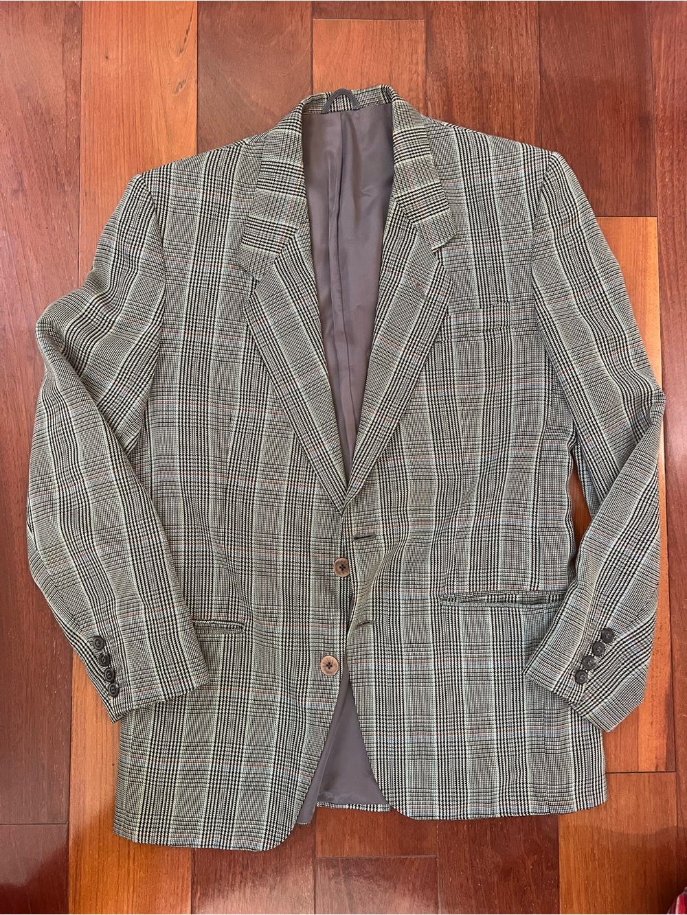 Christian Dior Monsieur Plaid Blazer Gray